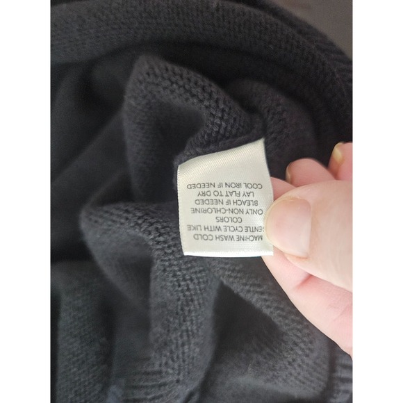 Black Southwestern Fringe Shawl Collar Sweater Boho Western S/M Boho Western - Picture 5 of 6